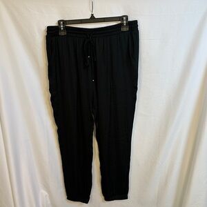 *NWT* Naked Zebra Black Satin Joggers